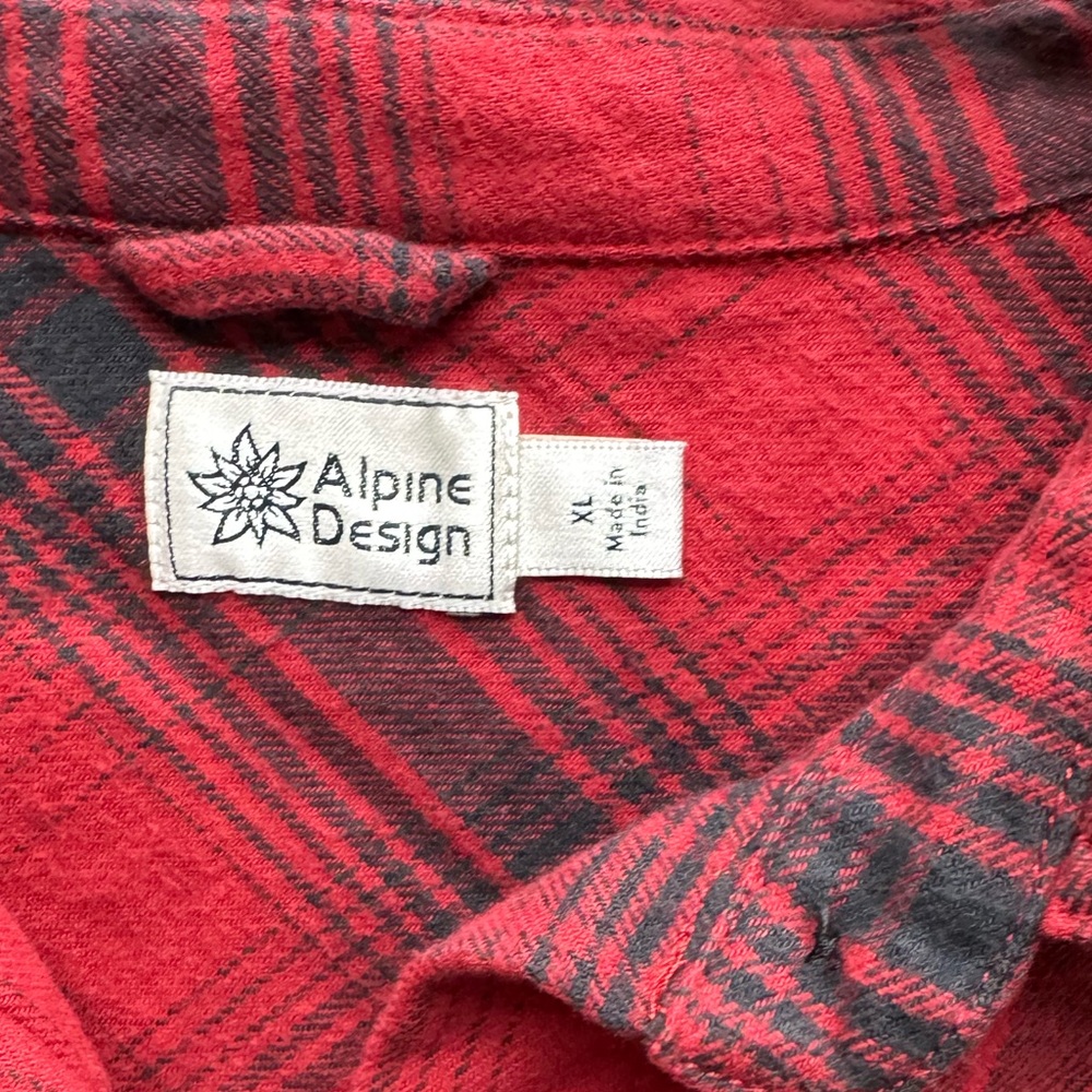Alpine Red and Black Plaid Shirt - Picture 2 of 4